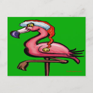 Flamingo Chrsitmas Briefkaart