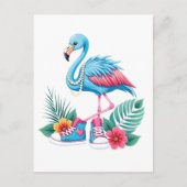 Flamingo Chucks en Parels Comma La Harris 2024 Briefkaart (Voorkant)