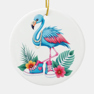 Flamingo Chucks en Parels Comma La Harris 2024 Keramisch Ornament