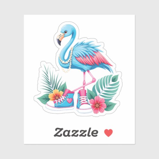 Flamingo Chucks en Parels Comma La Harris 2024 Sticker (Vel)