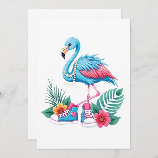 Flamingo Chucks en Parels Komma La Harris 2024 Kaart (Voorkant / Achterkant)