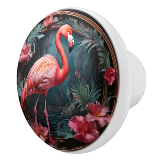 Flamingo Circle-Lijst Keramische Knop (Rechts)