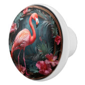 Flamingo Cirkel Frame Keramische Knop (Rechts)