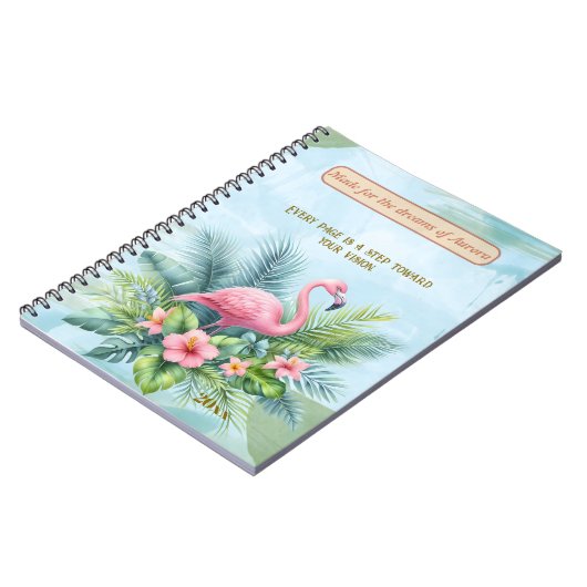 Flamingo Classic Notitieboek met aangepaste offert (Linkerzijde)