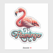Flamingo Classic Ronde Sticker (Vel)