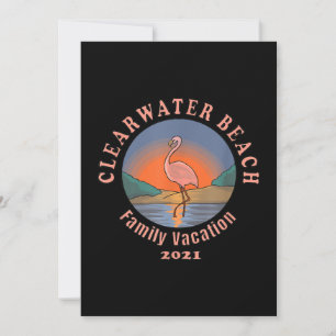 Flamingo   Clearwater Beach Flamingo Vakantie 2021 Feestdagenkaart