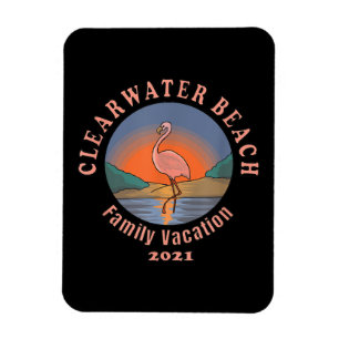 Flamingo   Clearwater Beach Flamingo Vakantie 2021 Magneet