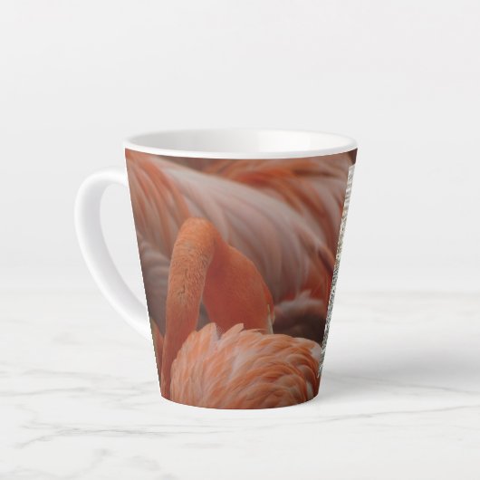 Flamingo Close Up Latte Mok (Linkerhoek)