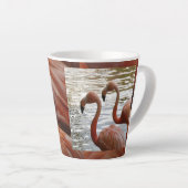 Flamingo Close Up Latte Mok (Rechterhoek)