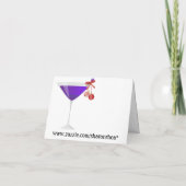 Flamingo Cocktail Christmas Invitation - SRF (Achterkant)