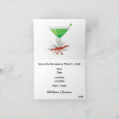 Flamingo Cocktail Christmas Invitation - SRF (Binnen)