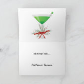 Flamingo Cocktail Christmas Kaart - SRF (Binnen)