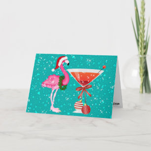 Flamingo Cocktail Invitation Kaart - SRF