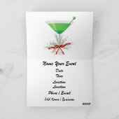 Flamingo Cocktail Invitation Kaart - SRF (Binnen)