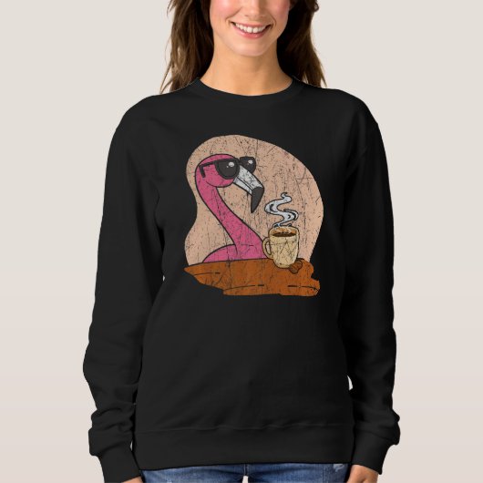 Flamingo Coffee Caffeine Drinker Brewed Coffee Esp Trui (Voorkant)