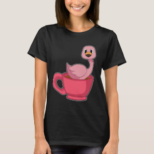 Flamingo Coffee Cup T-shirt