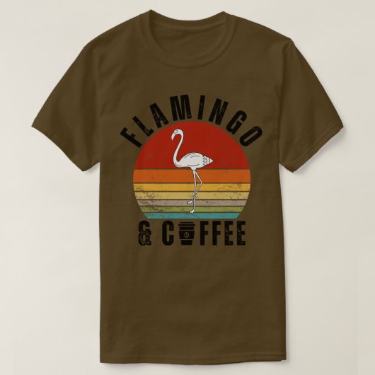 Flamingo Coffee T-shirt (Design voorkant)