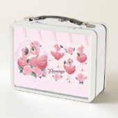 Flamingo Collectie Metal Lunch Box (Achterkant)