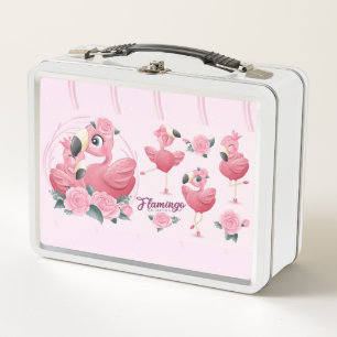Flamingo Collectie Metal Lunch Box