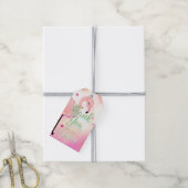 Flamingo Confetti Dank u Cadeaulabel (Met Touw)