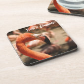 Flamingo Cork Onderzetter! Bier Onderzetter (Linkerzijde)