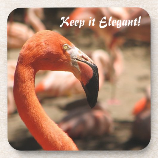 Flamingo Cork Onderzetter! Bier Onderzetter (Voorkant)