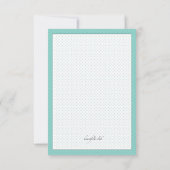 Flamingo Couple U kiest de Uitnodiging van de Kleu (Achterkant)