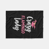 Flamingo - Crazy Flamingo Lady Gifts Fleece Deken (Voorkant (Horizontaal))