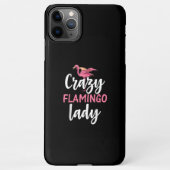 Flamingo - Crazy Flamingo Lady iPhone Hoesje (Achterkant)