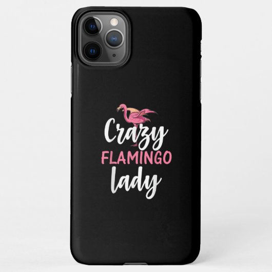 Flamingo - Crazy Flamingo Lady iPhone Hoesje (Achterkant)
