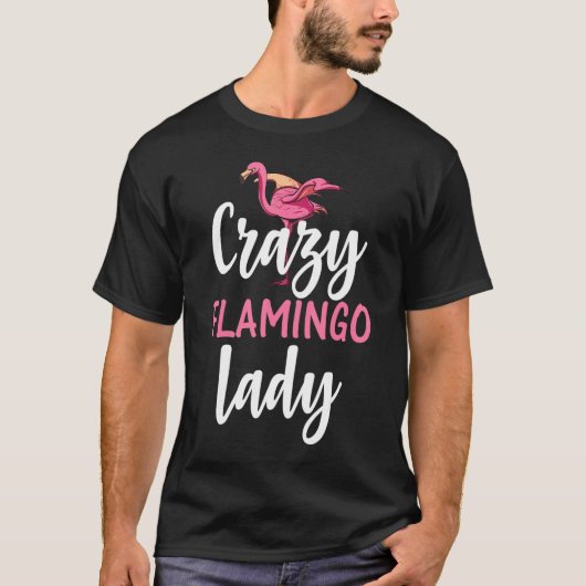Flamingo Crazy Flamingo Lady T-shirt (Voorkant)