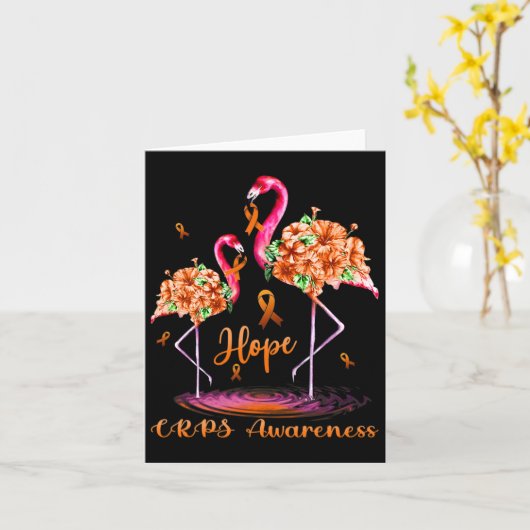 Flamingo Crops Bewustzijn Kaart (Gele Bloem)