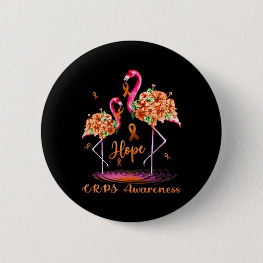 Flamingo Crops Bewustzijn Ronde Button 5,7 Cm (Voorkant)