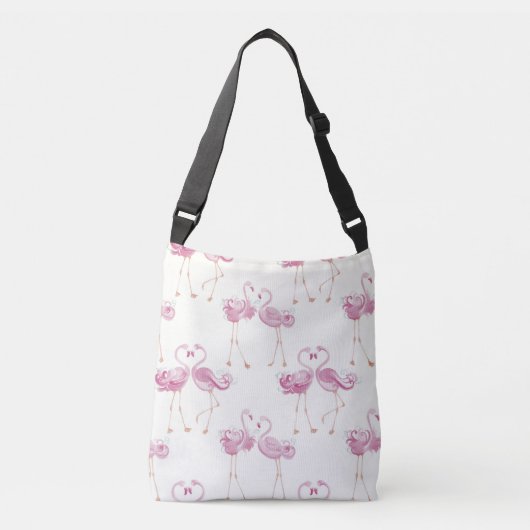 Flamingo Cross Body Bag Crossbody Tas (Voorkant)