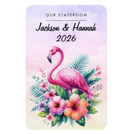 Flamingo Cruise Ship Stateroom Magnet Magneet (Verticaal)