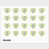 Flamingo Cupcake Hart Sticker (Vel)