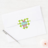 Flamingo Cupcake Hart Sticker (Envelop)