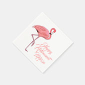 Flamingo Custom Pensioen Partij Servet (Hoek)