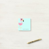 Flamingo Cute Tropical Kinder Post-it® Notes (Op bureau)