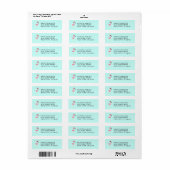 Flamingo Cute Tropical Kinder Return Address Label (Full Sheet)