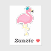 Flamingo Cutie Sticker (Vel)