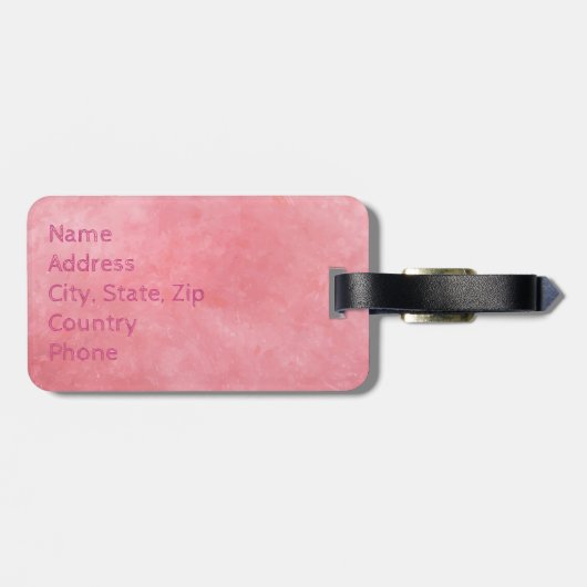 Flamingo Dance Bagagelabel (Achterkant horizontaal)