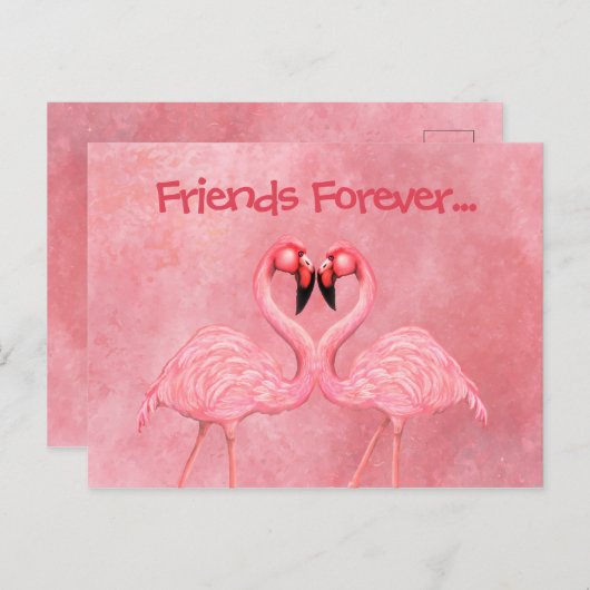 Flamingo Dance Briefkaart (Voorkant / Achterkant)