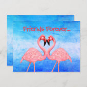 Flamingo Dance Briefkaart (Voorkant / Achterkant)
