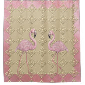Flamingo Dance Douchegordijn (Voorkant)