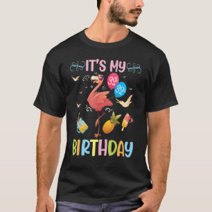 Flamingo Dance Happy me 32 jaar oud Het is mijn 32 T-shirt