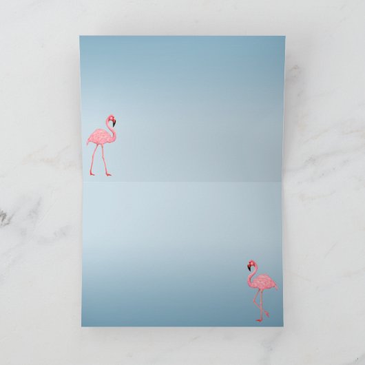 Flamingo Dance Kaart (Binnen)