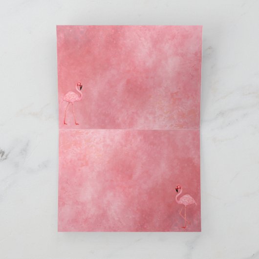 Flamingo Dance Kaart (Binnen)