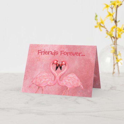 Flamingo Dance Kaart (Gele Bloem)