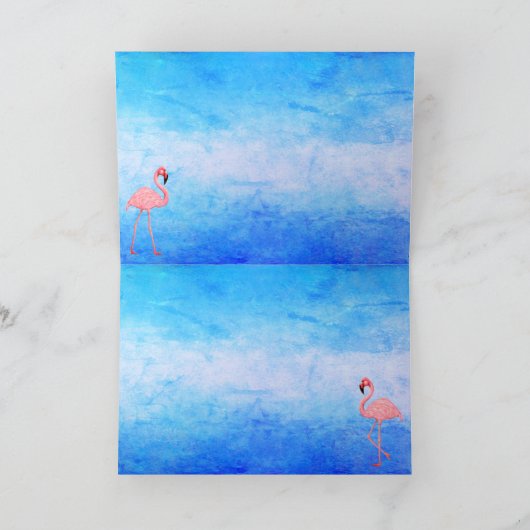 Flamingo Dance Kaart (Binnen)